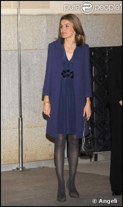Letizia d'Espagne soutient les personnes handicapées, le 28/10/08