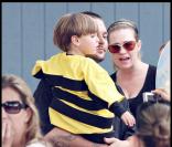 Kevin Federline vient chercher son fils Sean Preston à l'école