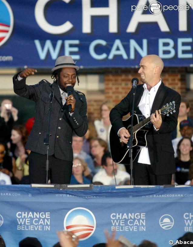 Will.I.Am à l'un des congrès pour Barack Obama