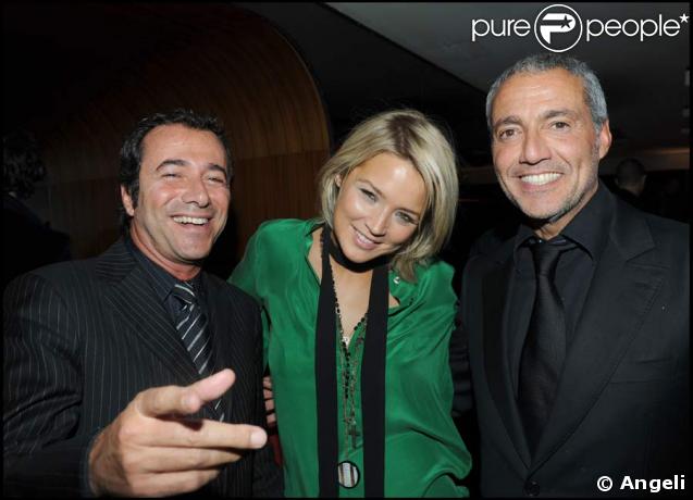 Virginie Efira, ici avec Bernard Montiel et Bruno Bensoussan 