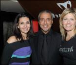 Adeline Blondieau, Lynda Lacoste et son compagnon Bruno Bensoussan 