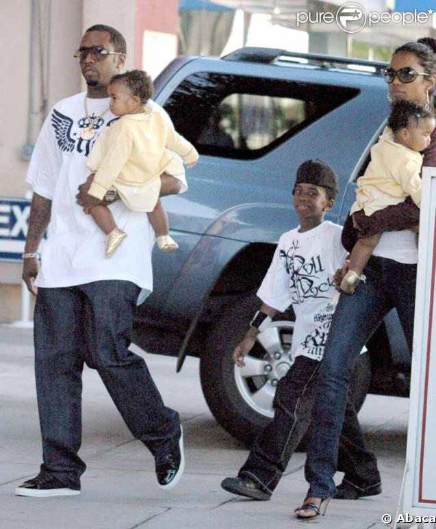 P. Diddy et ses jumelles D'Lila Star et Jessie James