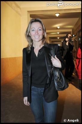 Anne-Sophie Lapix à la soirée d'ouverture du Palace.