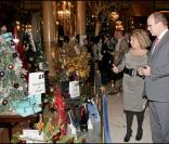 Le Prince de Monaco et Louisette Lévy-Soussan (présidente de l'association)