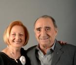 Isabelle Nohain-Raimu et le président de la cérémonie Claude Brasseur