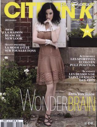 Dita Von Teese en couverture de Citizen K