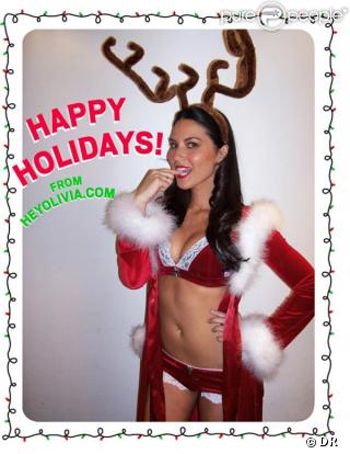 Olivia Munn vous souhaite un très joyeux Noël