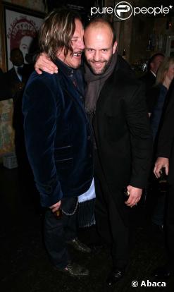 Mickey Rourke et Jason Statham à Londres pour la première de The Wrestler