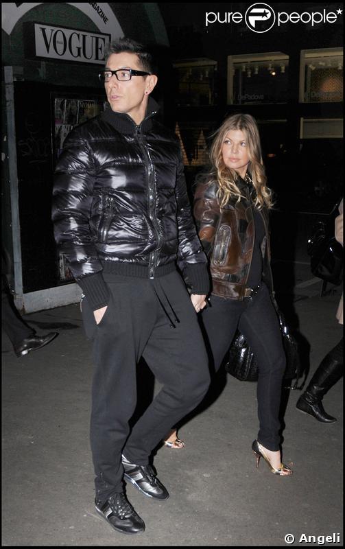 Fergie et Stefano Gabbana à Milan le 18 décembre 2008