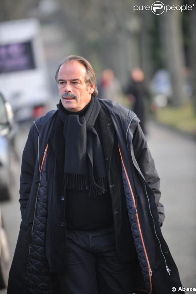Jean-Pierre Lavoignat aux obsèques de Claude Berri, au cimetière juif de Bagneux, le 15 janvier 2009.