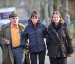 La famille Stévenin aux obsèques de Claude Berri, au cimetière juif de Bagneux, le 15 janvier 2009.