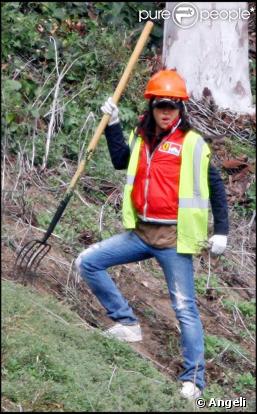 Michelle Rodriguez, pendant ses heures d'intérêt général...
