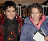 Caroline Loeb et sa fille Louise au défilé Jean-Paul Gaultier. 22/01/09