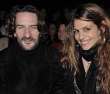 Frédéric Beigbeder et sa fiancée au défilé John Galliano. 23/01/09