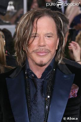 Mickey Rourke arrive aux 66ème Golden Globes à Los Angeles 