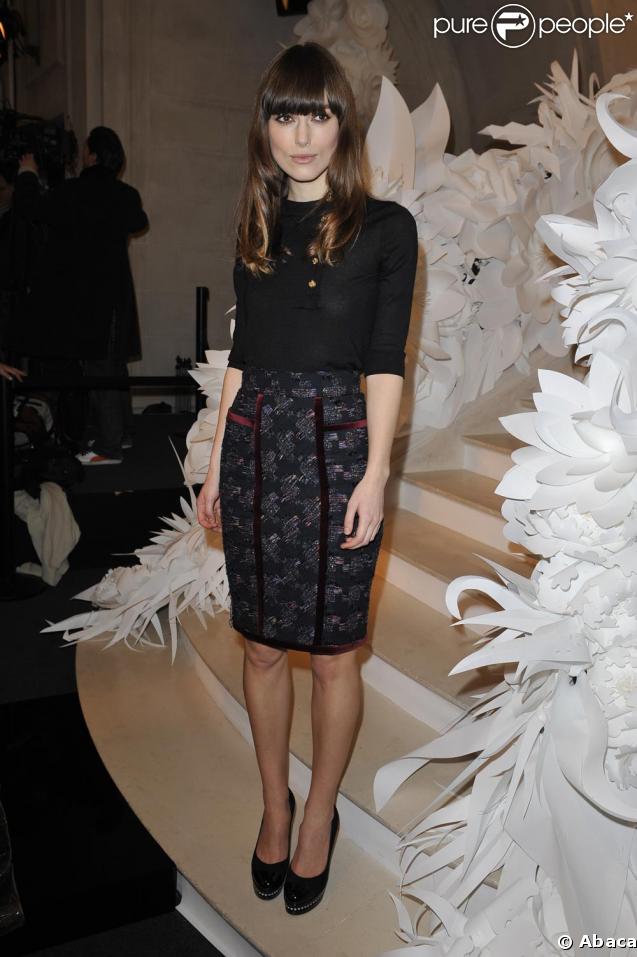 Keira Knightley au défilé Chanel