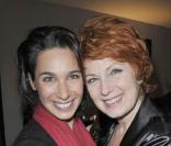Marie Fugain et Véronique Genest à la présentation de la pièce  Madame Butterlight . 28/01/09