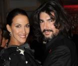 Linda Hardy et son ami le couturier Stéphane Rolland 