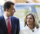 Letizia d'Espagne et son époux Felipe d'Espagne. 
