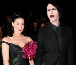 Dita Von Teese et Marilyn Manson à Cannes le 21/05/2006 