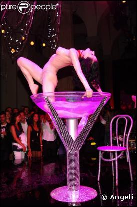 Dita Von Teese à Milan soirée Richmond 28/09/2006