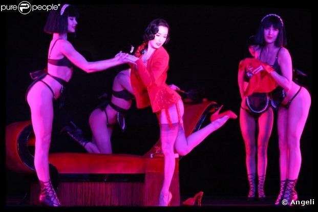 Dita Von Teese le 28 janvier 2009 au Crazy Horse à Paris