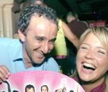 Virginie Efira et Elie Semoun à la première de Jet Set 2, en 2004