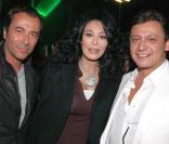Bernard Montiel, Yamina Benguigui et Valéry Zeitoun au V.I.P Room pour son anniversaire 