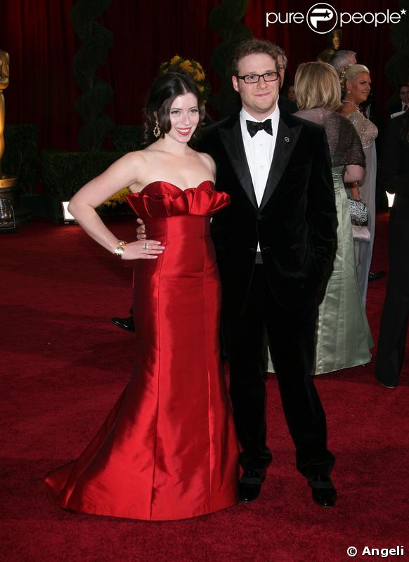 Seth Rodgen et sa compagne aux Oscars 2009