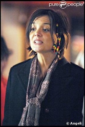 Katie Holmes, en plein tournage de son nouveau film. 04/03/09