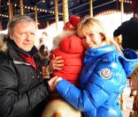 Renaud, Romane et leur petit Malone, 2 ans et demi. Février 2009