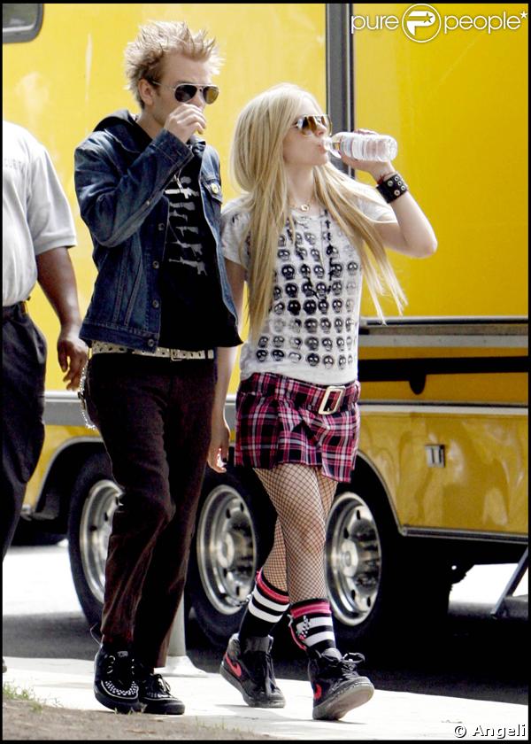 avril lavigne and deryck whibley. avril Lavigne et Deryck