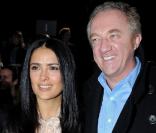 Salma Hayek et François Henri Pinault au défilé Stella McCartney ce lundi matin à Paris