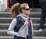Elle Macpherson amenant ses enfants à l'école le 12 mars 2009 à Londres