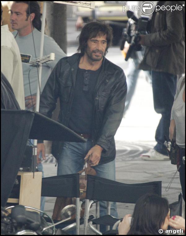 Tournage de Mesrine à Paris: Gérard Lanvin