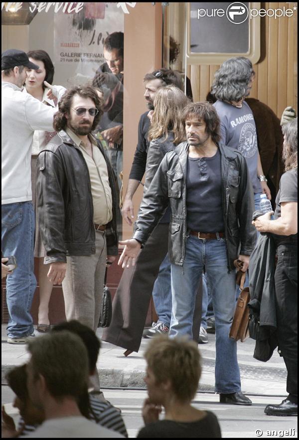 Tournage de Mesrine à Paris: Cassel et Lanvin jouent Mesrine et Bauer