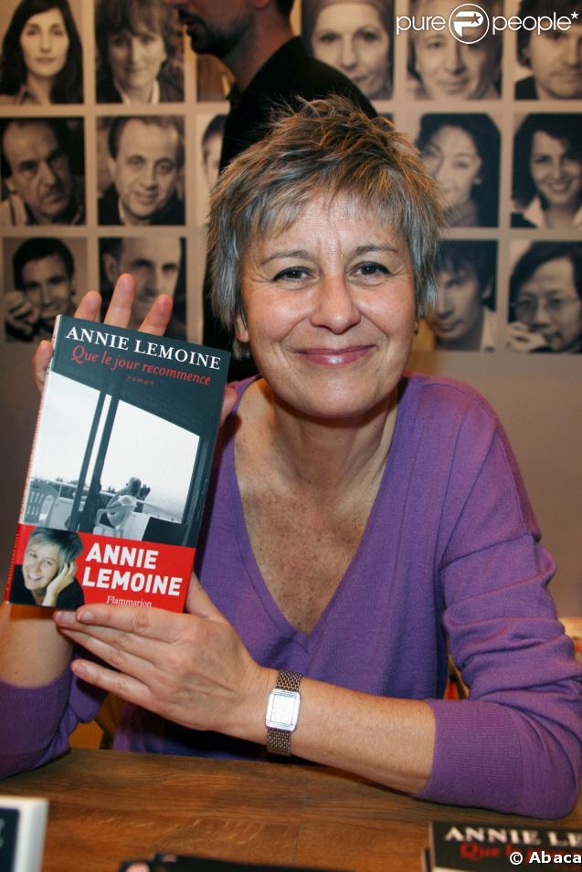 Annie Lemoine au salon du livre, le 14 mars 2009