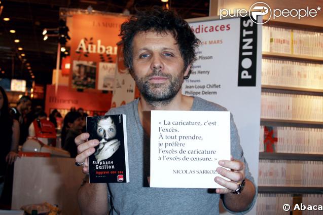 Stéphane Guillon au salon du livre, le 14 mars 2009