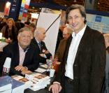 Alain Duhamel et Patrick de Carolis au salon du livre, le 14 mars 2009