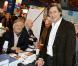 Alain Duhamel et Patrick de Carolis au salon du livre, le 14 mars 2009
