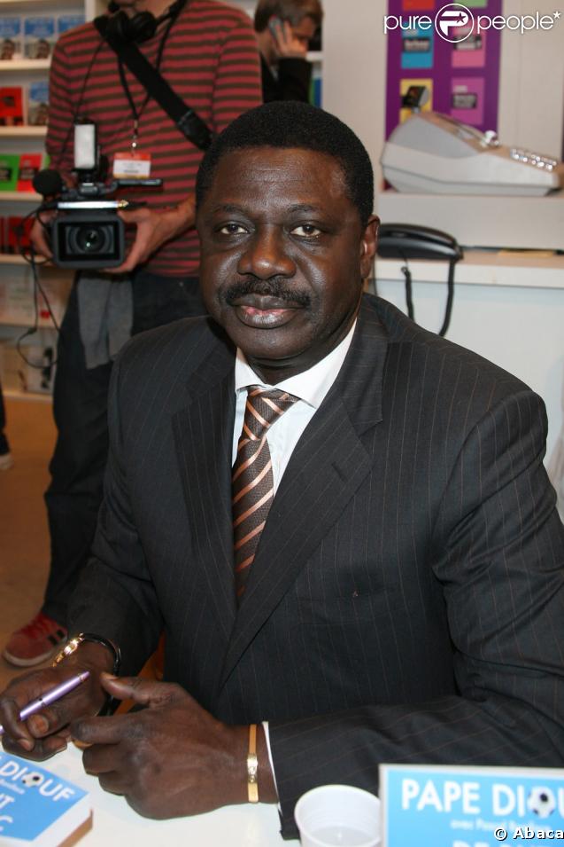 Pape Diouf au salon du livre, le 14 mars 2009