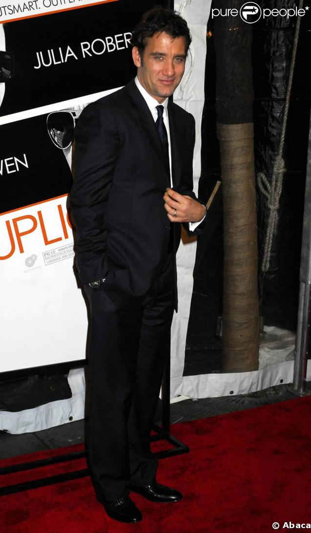 Clive Owen, au Ziegfeld Theatre, à l'occasion de l'avant-première new-yorkaise de 