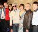Toute l'équipe du film, lors de la présentation des "Etreintes brisées", le nouveau film de Pedro Almodovar, le 16 mars 2009, à Barcelone.