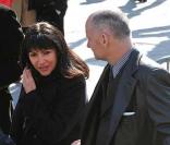 Anne Hidalgo et Christophe Girard à l'enterrement d'Alain Bashung