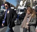 Raphael et Mélanie Thierry à l'enterrement d'Alain Bashung