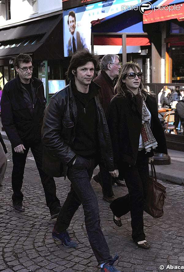 Bertrand Cantat à l'enterrement d'Alain Bashung