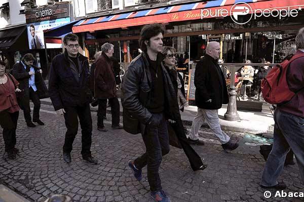 Bertrand Cantat à l'enterrement d'Alain Bashung