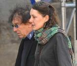 Alain Souchon à l'enterrement d'Alain Bashung