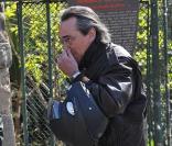 Philippe Lavil à l'enterrement d'Alain Bashung