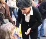 Rachida Dati fera son entrée au Musée Grévin et était samedi à l'école Chomel pour le Carnaval 
